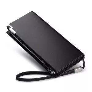 [하프클럽/]남성 가죽 장지갑 사각 파우치 손목 가방 클러치백