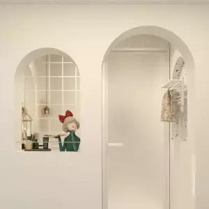 셀프 아치형 가벽 라운드 아치문틀 무타공 아치형가벽 사무실 현관 공간분리