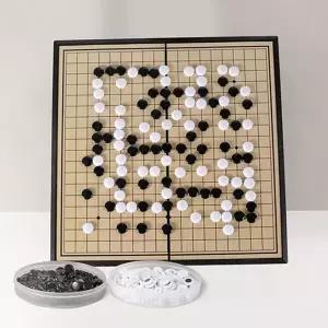 접이식 자석 바둑판 여행용 콤팩트 어린이 휴대용 자석 바둑판 입문용 세트 게임