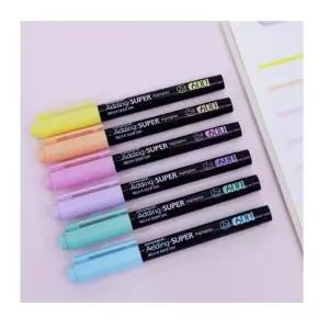 모나미 에딩슈퍼형광펜600 피스텔 6색