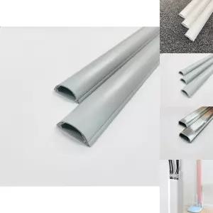 ()회색 4호 고강도 전선 몰딩/카바/정리/케이블/바닥/가정용/몰드/랜선/사무실/쫄대/인터넷/가드/가리개