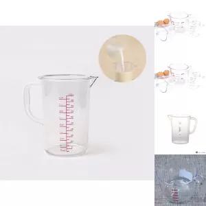 플라스틱 손잡이 대용량 계량컵 비이커 1000ml/베이킹용/눈금/제빵/학교/용량컵/용량/눈금컵/가정/액체