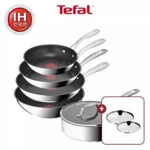 [테팔] 퍼펙트 레지스트 티타늄3X 프라이팬 5종(팬20+팬24+팬28+웍28+소테팬24)(+레온 유리뚜껑2개(24+28cm))