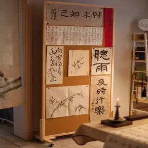 게시판 코르크 보드 제품 양면 메모판 파티션 이동식 시트지 벽메뉴판 알림판 펠트