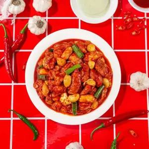 통마늘 닭갈비 550g+얼얼 마라 닭갈비 500g 캠핑요리 밀키트 마라탕 순살닭다리살