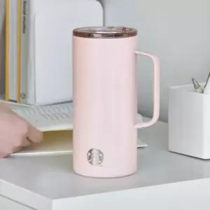 스타벅스 핑크 보온 텀블러 손잡이 여성 선물 503ml