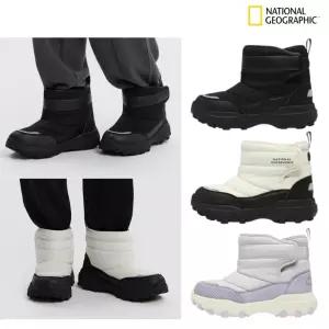 국내백화점판 내셔널지오그래픽 키즈 방한 부츠 주니어용 미끄럼 방지 기능성 패딩 신발