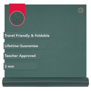 [미국배송] 만두카 프로 여행 요가 매트 - 2MM | 접이식 및 친화적 평생 내구성 교사 승인 위생적인 시공