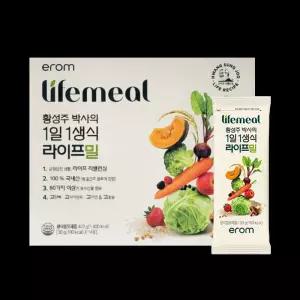 황성주 생식 라이프밀 이롬 뉴밀 플러스 1일 1생식 아침간편식 14포 1박스