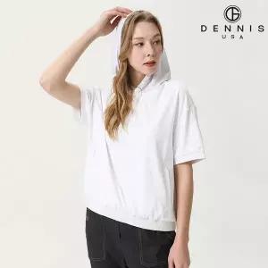 [아웃도어스/데니스골프]여성 스윙라인 시보리 반팔 후드티_NAQMLTS085