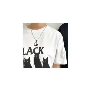 커플 하트고양이 목걸이