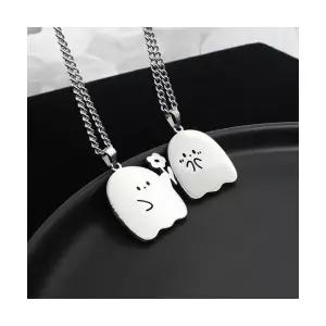 유령커플목걸이 커플 여친 1세트 2개 청혼하는 선물