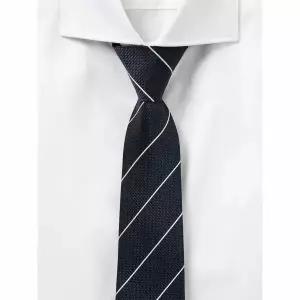 [로가디스] 핀 스트라이프 패턴 자동 타이  네이비 (MA6281RA3R)