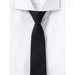 [로가디스] 체크 솔리드 자동 타이  블랙 (MA6281RA25)