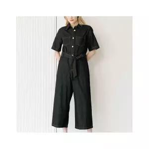 더핸드메이드 카라 데님 점프수트 595399