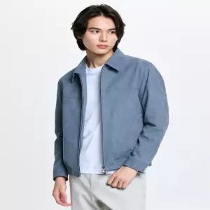 헤지스 남성 26SS 블루 폭스 스웨이드 스윙탑 점퍼 HZJU6A101B1