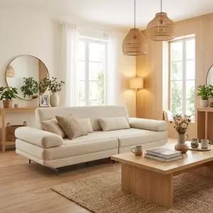 서광퍼니처 청온재 3.5인 온열 온돌 패브릭 건강 흙소파 hy