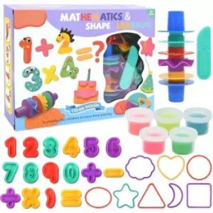 플레이 컬러 도우 클레이 세트. 숫자모양 만들기 5824-b 클레이놀이 촉감발달 점토 교육완구/유아/숫자공부