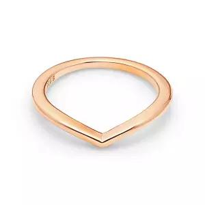 반지 186314 샤이닝 위시본 로즈 반지