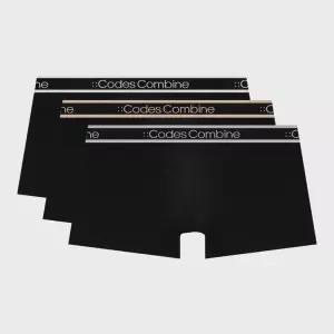 코데즈컴바인 CODES COMBINE 이너웨어 액티브에어 블랙 글램밴딩 드로즈 3PACK 3739904 122743