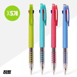 볼펜 칼라니들 히트3색(6링) X 5개 (0.7mm)