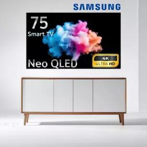 삼성 75인치 Neo QLED 퀸텀닷 4K UHD 스마트 TV 75QN85 수도권벽걸이_상하고정브라켓포함
