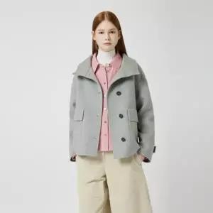 [롯데백화점]씨씨콜렉트 하이넥 핸드메이드 숏 코트 C254MSG501