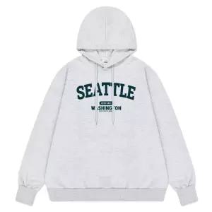 [A.I.P] 시애틀 워싱턴 클린 오버핏 남녀공용 후드티(5color)