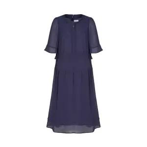 [올리비아하슬러] 시스루 쉬폰 슬리브 스트링 롱원피스_OHEMOP903