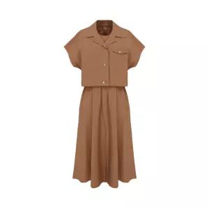 [올리비아하슬러]올리비아하슬러 모던 유틸 크롭 재킷 스커트 셋업_OHEMOP202