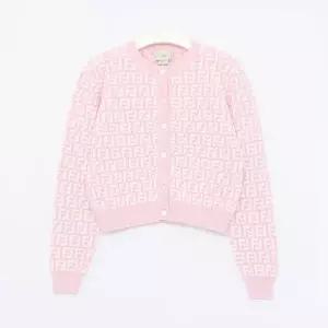 (성인착용가능)펜디키즈 26SS FF로고 올오버 자카드 여아 가디건 JFG238 AVW7 F1BXZ/14A