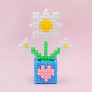 디폼블럭(10mm) 꽃화분 데이지 만들기