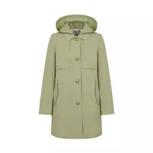 [크로커다일레이디]크로커다일레이디 후드 탈부착 스탠카라 트렌치 봄 코트_CLESCT104