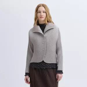 [롯데백화점]플리츠미 프론트 사선 카라 자켓_PPJKS026015