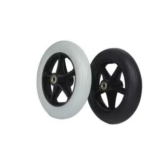 휠체어 바퀴 보조기 교체용 보행기 앞바퀴 교체 휠 고무 뒷바퀴 7인치 6인치 8인치 판매