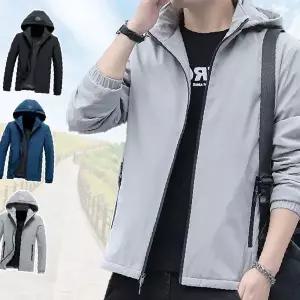 남성 스포츠 점퍼 조깅 트레킹 산행 자전거 라이딩 운동복 봄 가을 간절기 후드