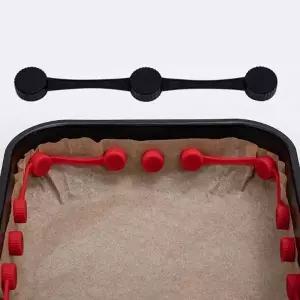 에어프라이어 종이호일 고정 실리콘 자석클립 블랙 1p