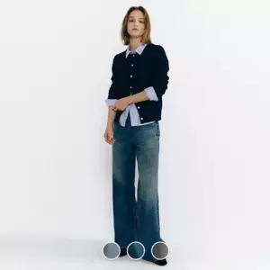 백화점 지오다노 여성 와이드핏 데님 팬츠 청바지 415533415533