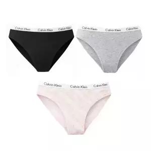 CK 캘빈클라인 캐러셀 코튼 스트레치 3팩 비키니 여성 언더웨어 팬티 QP1258O-035