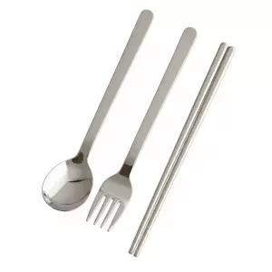 국산 어린이 초등학생 수저세트 숟가락 포크 젓가락 3종 304 스테인리스 케이스 포함 휴대용 도시락