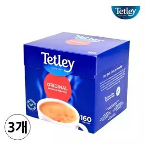 테틀리 오리지날 블랙티 3.125g 160티 라운드티백 x 3개