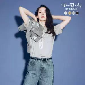 [X쥬시쥬디] 26SS 플라워 아트웍 티셔츠 4종