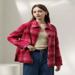 [더핸드메이드][단독 옵션] 핸드메이드 울 셔츠형 자켓 - 체크 (55-88)