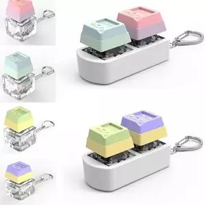 [셀러허브 가전][보리심] 적용 투톤 게임기 키캡 키링 1구 2구 키보드 클리커 딸깍이 R1009 (46129447)