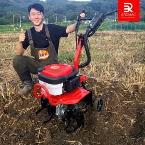 형제농기계 2세대 관리기 농업용 미니 소형 농기계 텃밭 트랙터 로타리 밭가는 기계 배토기