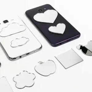 휴대폰 다꾸 핸드폰거울 미니 폰꾸 거울 스티커 미러