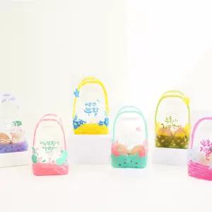 부활절 2구 바구니형 손잡이비닐 (10매)/달걀포장지,부활절포장