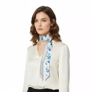 [버버리] 모노그램 플로럴 실크 스카프 151631987