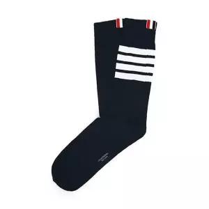 [톰브라운] 삼선탭 사선 4바 삭스 양말 블랙 146617988