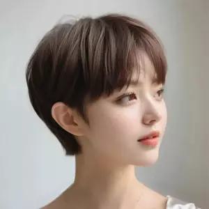 단발 숏컷 여성 전체가발 통가발